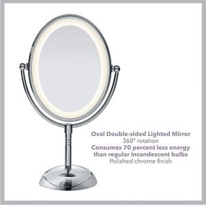 Conair LED Lighted Double-sided Mirror with original package